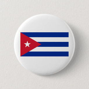 Macaron Rond 5 Cm Drapeau du Cuba