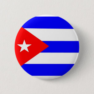 Macaron Rond 5 Cm Drapeau du Cuba