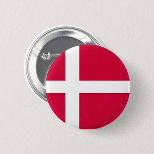 Macaron Rond 5 Cm Drapeau du Danemark Fierté danoise ronde