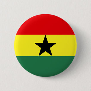 Macaron Rond 5 Cm Drapeau du Ghana