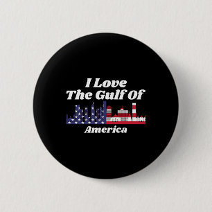 Macaron Rond 5 Cm Drapeau Du Golfe Des États-Unis D'Amérique Drôle G