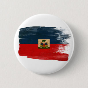 Macaron Rond 5 Cm Drapeau du Haïti