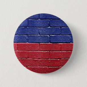 Macaron Rond 5 Cm Drapeau du Haïti