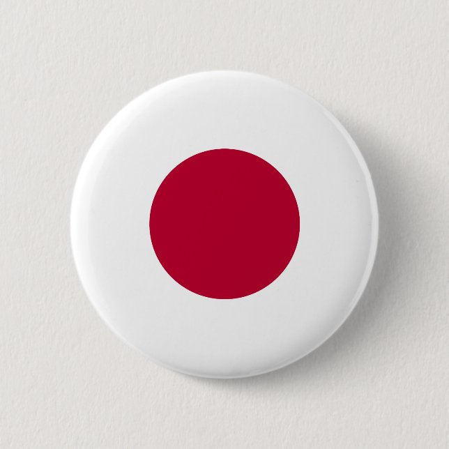 Macaron Rond 5 Cm Drapeau du Japon (Devant)