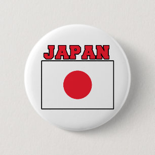 Macaron Rond 5 Cm Drapeau du Japon