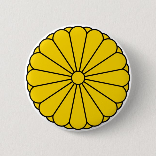 MACARON ROND 5 CM DRAPEAU DU JAPON - MANTEAU DES BRAS - JOINT (Devant)