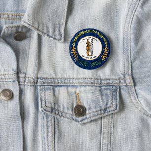 Macaron Rond 5 Cm Drapeau du Kentucky