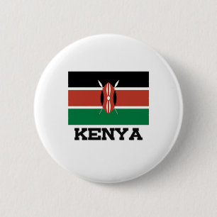 Macaron Rond 5 Cm Drapeau du Kenya