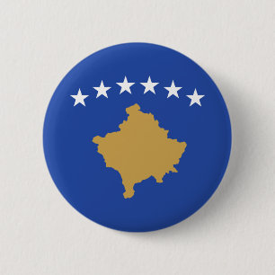 Macaron Rond 5 Cm Drapeau du Kosovo