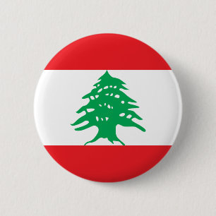 Macaron Rond 5 Cm Drapeau du Liban