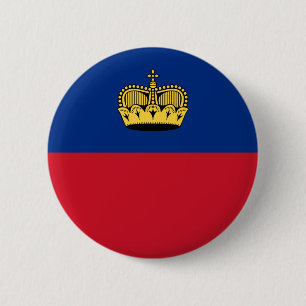 Macaron Rond 5 Cm Drapeau du Liechtenstein