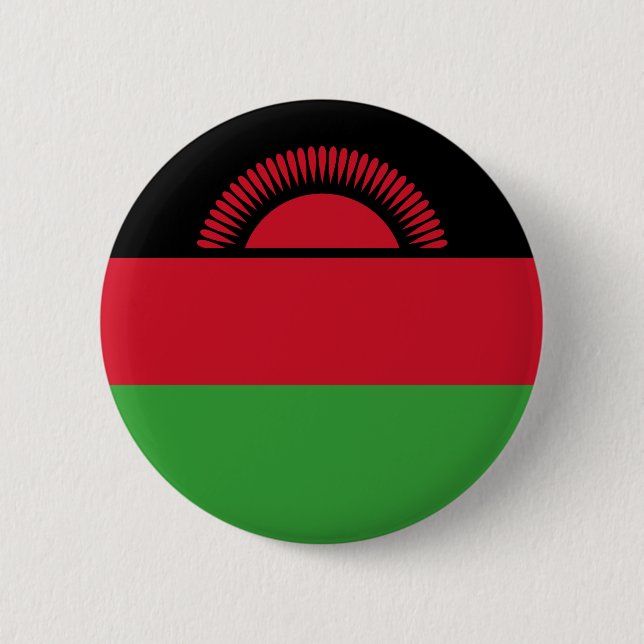 Macaron Rond 5 Cm Drapeau du Malawi (Devant)