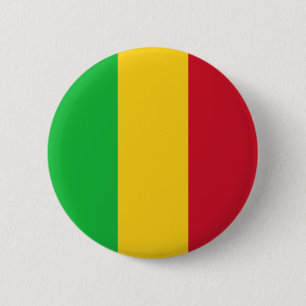 Macaron Rond 5 Cm Drapeau du Mali
