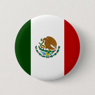 Macaron Rond 5 Cm Drapeau du Mexique