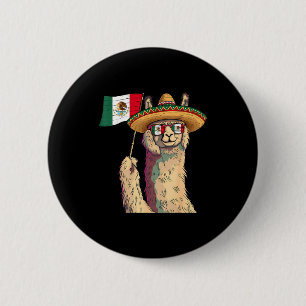 Macaron Rond 5 Cm Drapeau du Mexique fierté mexicaine racines mexica