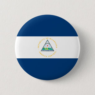 Macaron Rond 5 Cm Drapeau du Nicaragua