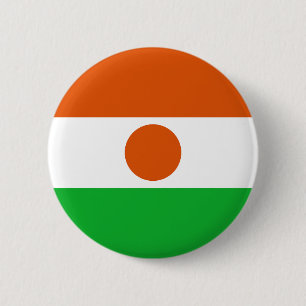Macaron Rond 5 Cm Drapeau du Niger