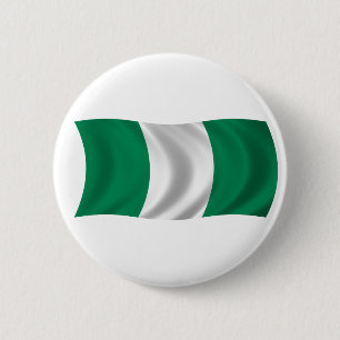 Macaron Rond 5 Cm Drapeau du Nigéria