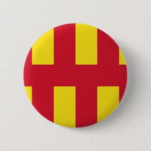 Macaron Rond 5 Cm Drapeau du Northumberland