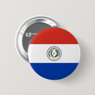 Macaron Rond 5 Cm Drapeau du Paraguay