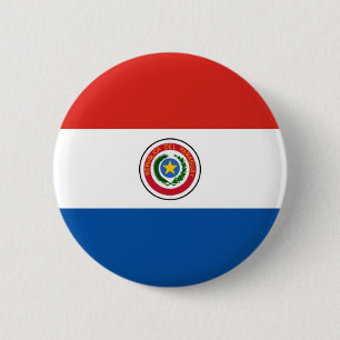 Macaron Rond 5 Cm Drapeau du Paraguay