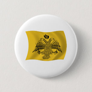 Macaron Rond 5 Cm Drapeau du Patriarche Œcuménique Bouton