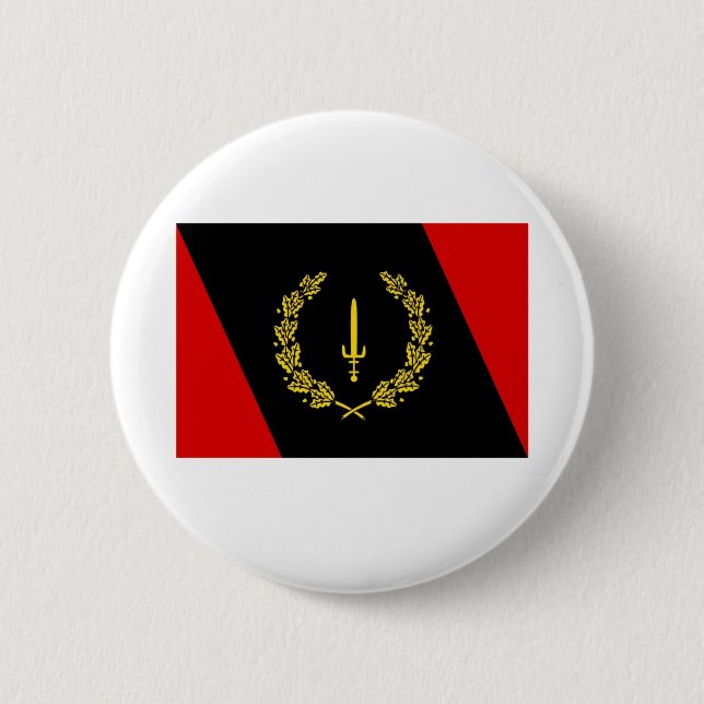 Macaron Rond 5 Cm Drapeau du patrimoine noir de l'Amérique (Devant)