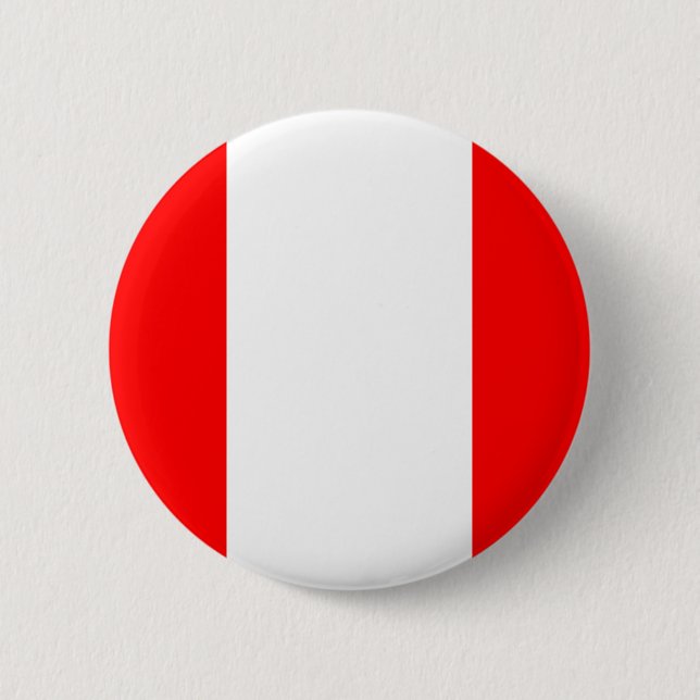 Macaron Rond 5 Cm Drapeau du Pérou (Devant)
