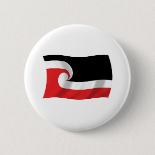 Macaron Rond 5 Cm Drapeau du peuple maori Bouton