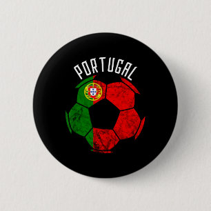 Macaron Rond 5 Cm Drapeau du Portugal Fierté portugaise Footballeur 