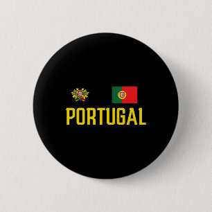 Macaron Rond 5 Cm Drapeau du Portugal Footbyll Foot Fan Hommes W