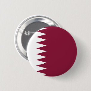 Macaron Rond 5 Cm Drapeau du Qatar