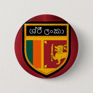 Macaron Rond 5 Cm Drapeau du Sri Lanka