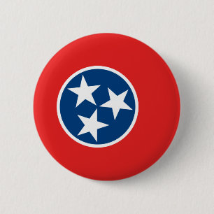 Macaron Rond 5 Cm Drapeau du Tennessee