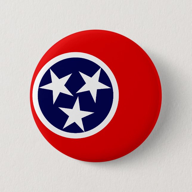 MACARON ROND 5 CM DRAPEAU DU TENNESSEE (Devant)