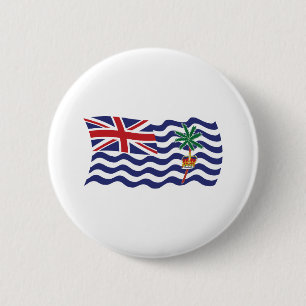 Macaron Rond 5 Cm Drapeau du Territoire britannique de l'océan Indie