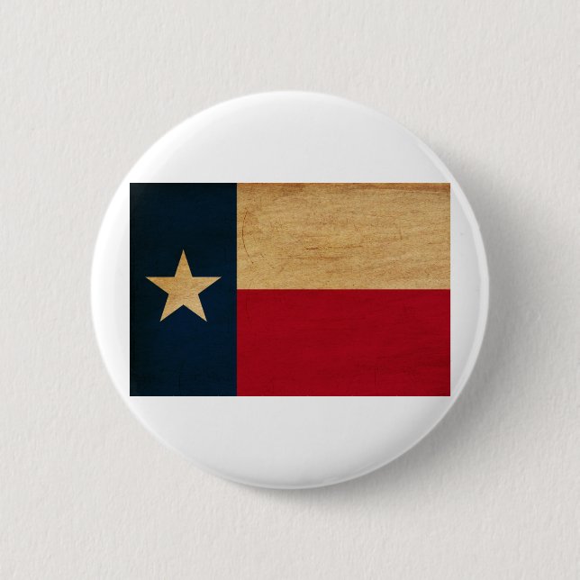 Macaron Rond 5 Cm Drapeau du Texas (Devant)