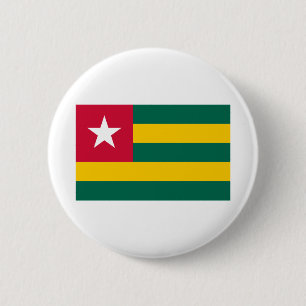 Macaron Rond 5 Cm Drapeau du Togo