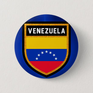 Macaron Rond 5 Cm Drapeau du Venezuela