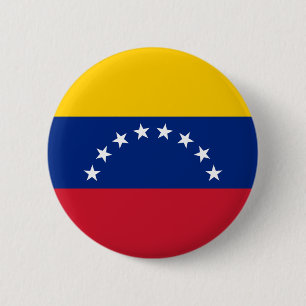 Macaron Rond 5 Cm Drapeau du Venezuela - le Bandera Venezolana