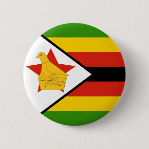Macaron Rond 5 Cm Drapeau du Zimbabwe
