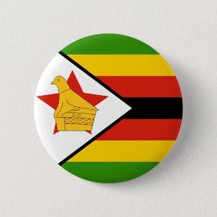 Macaron Rond 5 Cm drapeau du zimbabwe