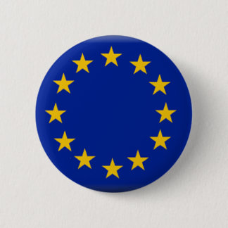 Macaron Rond 5 Cm Drapeau d'Union européenne
