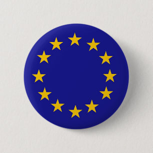 Macaron Rond 5 Cm Drapeau d'Union européenne
