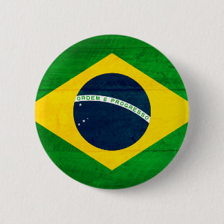 Macaron Rond 5 Cm Drapeau en bois du Brésil