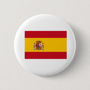 Macaron Rond 5 Cm Drapeau Espagne