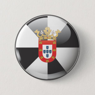 Macaron Rond 5 Cm Drapeau et escudo de Ceuta