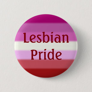 Macaron Rond 5 Cm Drapeau Falln Lesbian Pride (Texte)