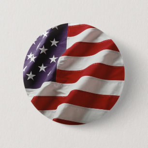 Macaron Rond 5 Cm Drapeau fier et patriotique des Etats-Unis