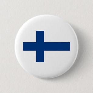 Macaron Rond 5 Cm Drapeau Finlande